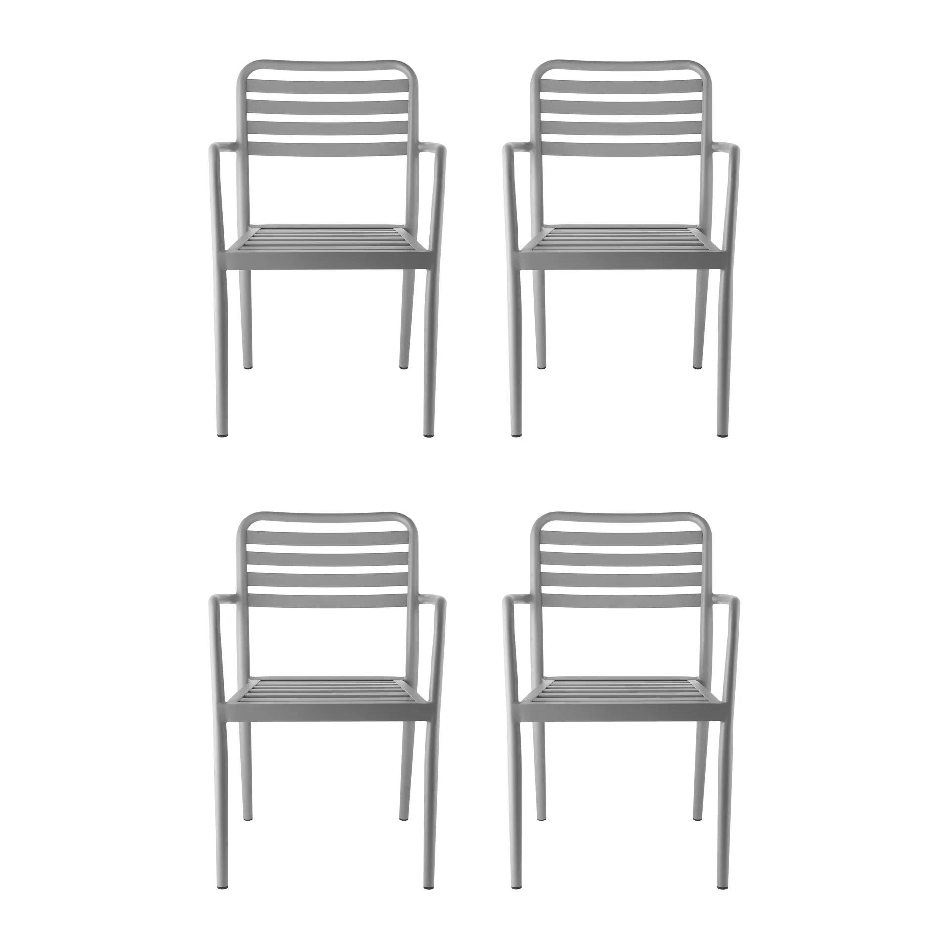 Silla con reposabrazos Messina, Taupe, 4-pack 1898