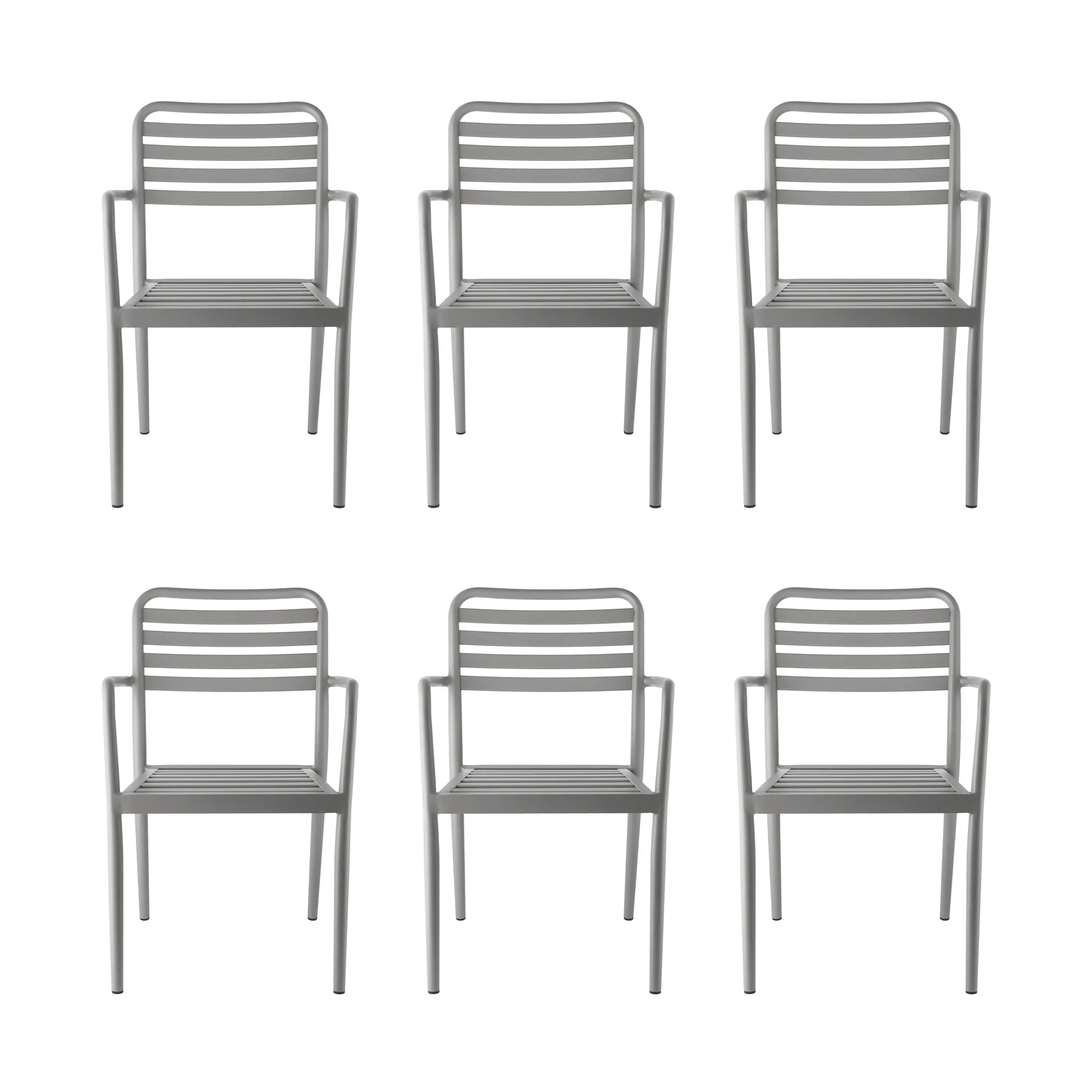 Silla con reposabrazos Messina, Taupe, 6-pack,  1898