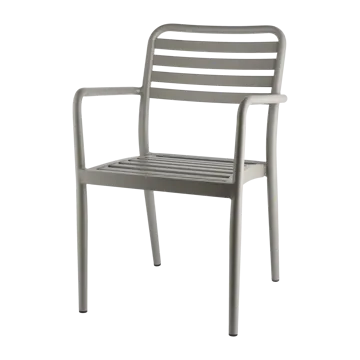 Silla con reposabrazos Messina - Taupe - 1898