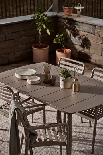 Silla con reposabrazos Messina - Taupe - 1898