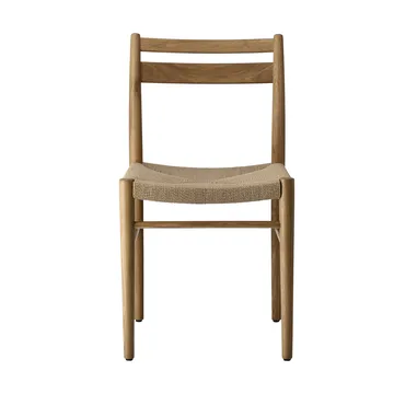Silla de comedor Fridhem, Roble lacado-trenzado natural, pack de 6 - 1898
