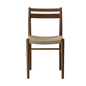 Silla Fridhem - Roble ahumado lacado-trenzado natural - 1898