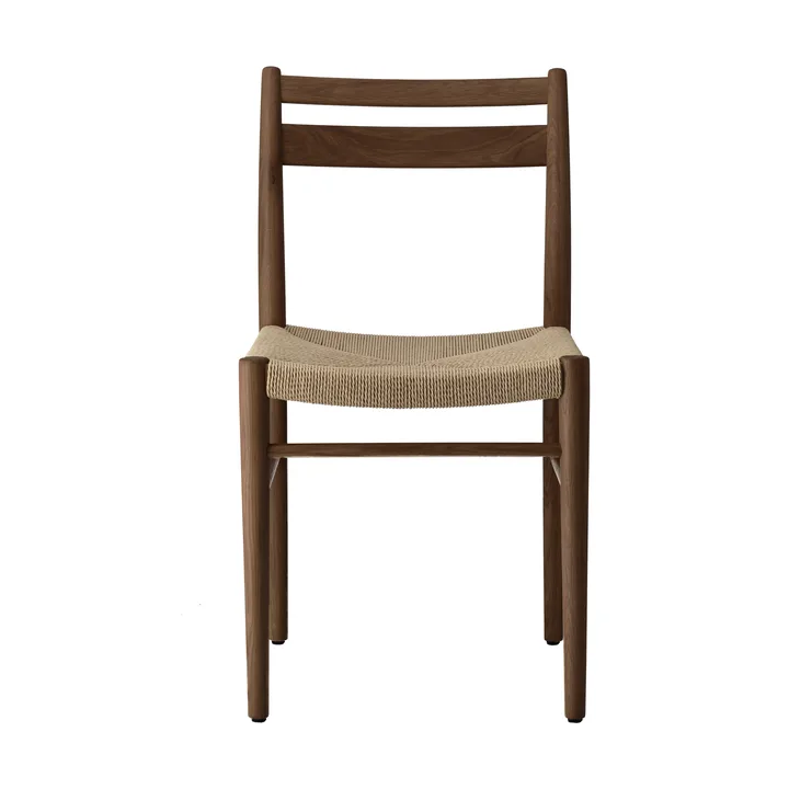 Silla Fridhem - Roble ahumado lacado-trenzado natural - 1898
