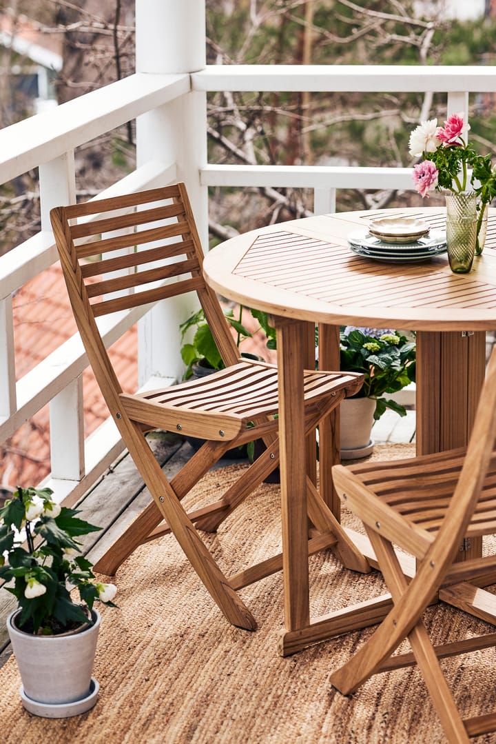 Silla plegable en madera y tela, para los niños