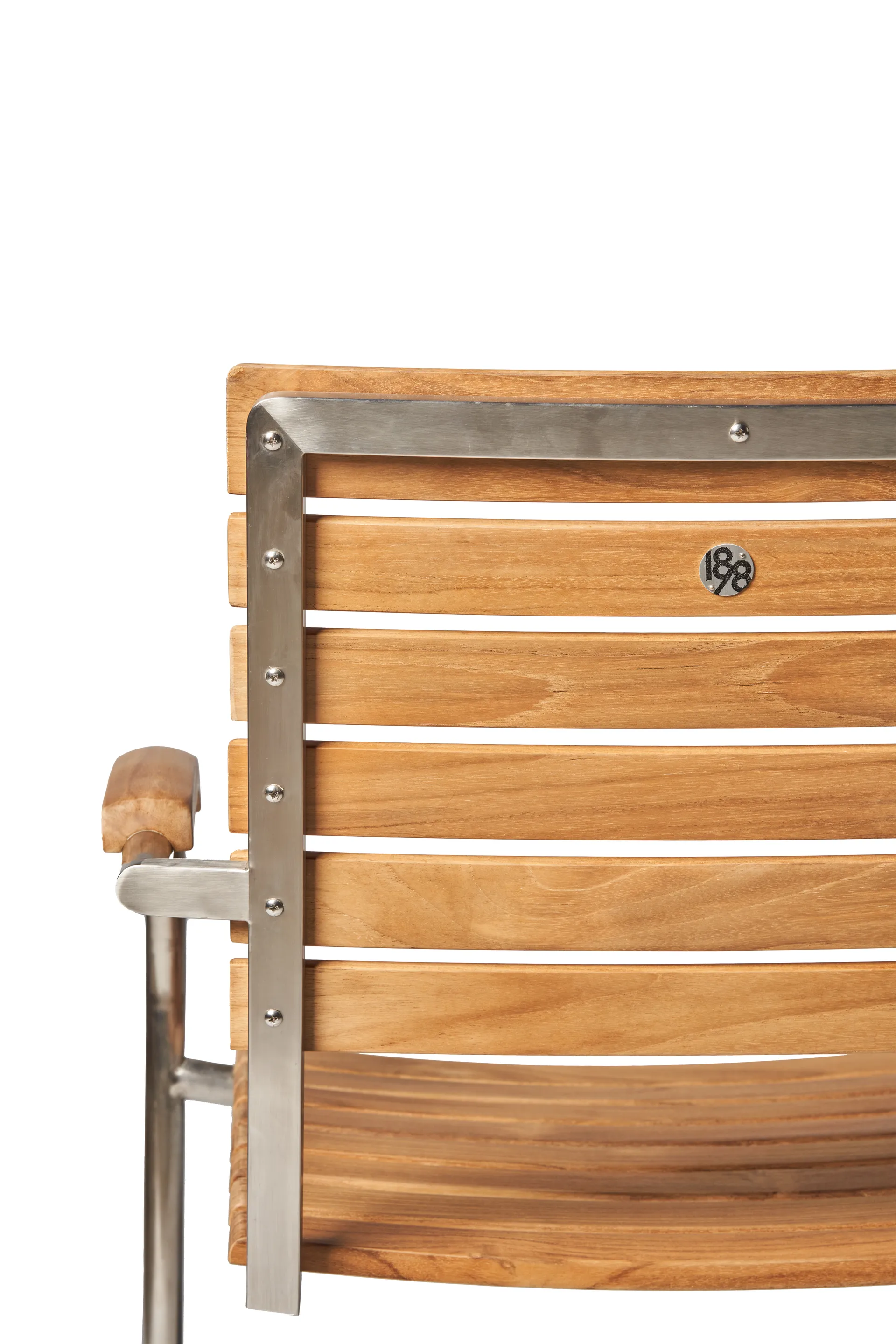 Silla Rörvik, Teca-acero inoxidable 1898