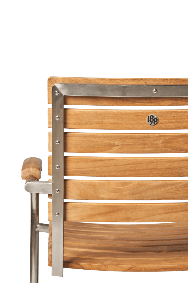 Silla Rörvik, Teca-acero inoxidable 1898