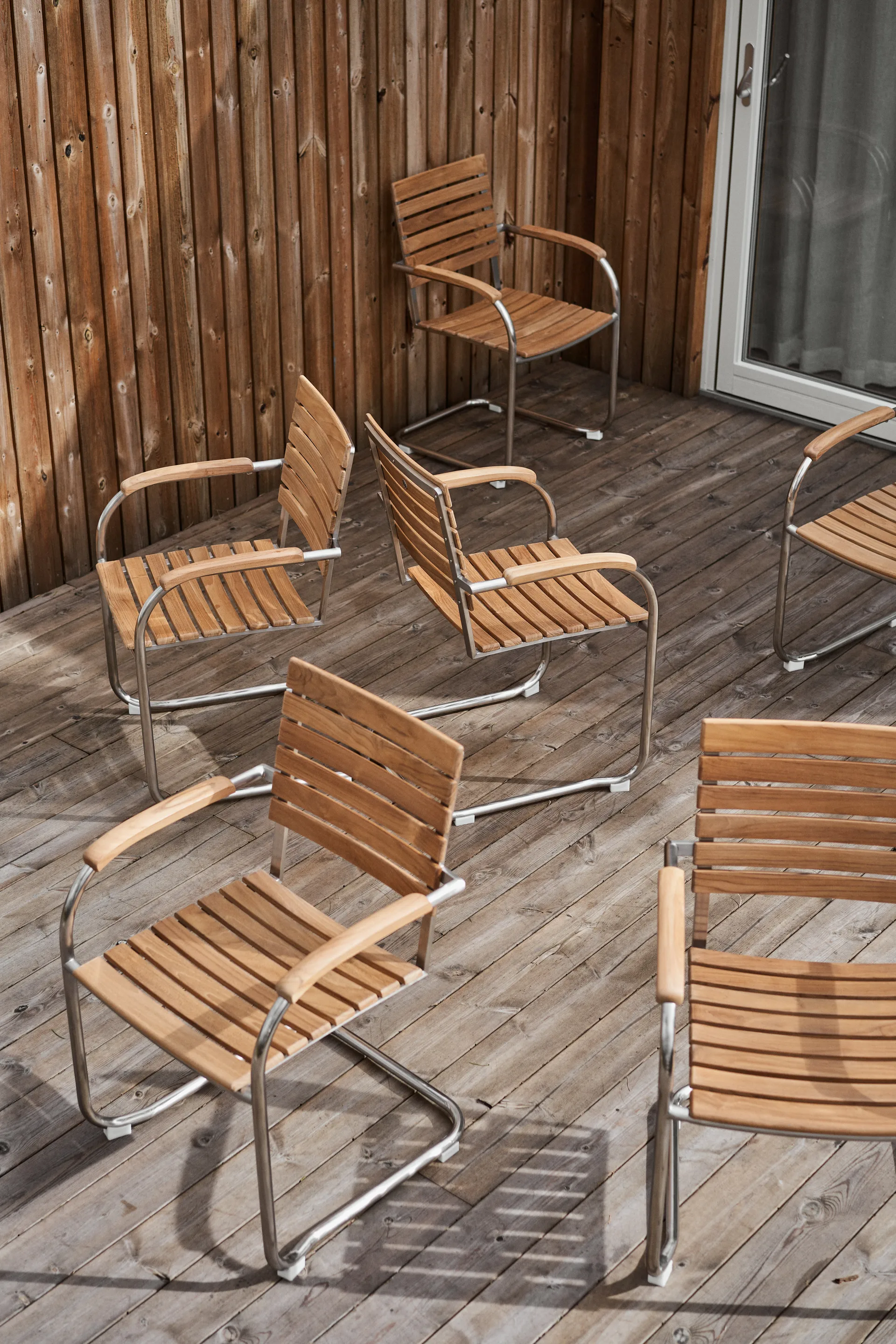 Silla Rörvik, Teca-acero inoxidable 1898