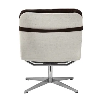 Sillón giratorio Loholm - Cuero marrón oscuro-Bern Beige 0341 - 1898