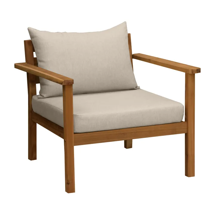 Sillón lounge Stockaryd teak/beige - 1898