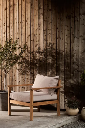 Sillón lounge Stockaryd teak/beige - 1898