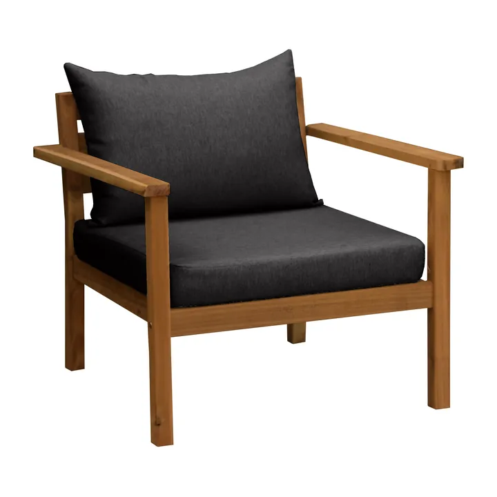 Sillón lounge Stockaryd teak/dark grey - 1898