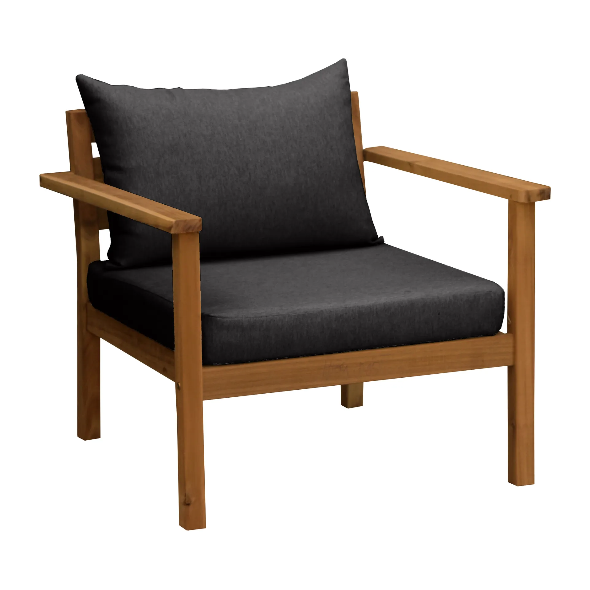 Sillón lounge Stockaryd teak/dark grey 1898