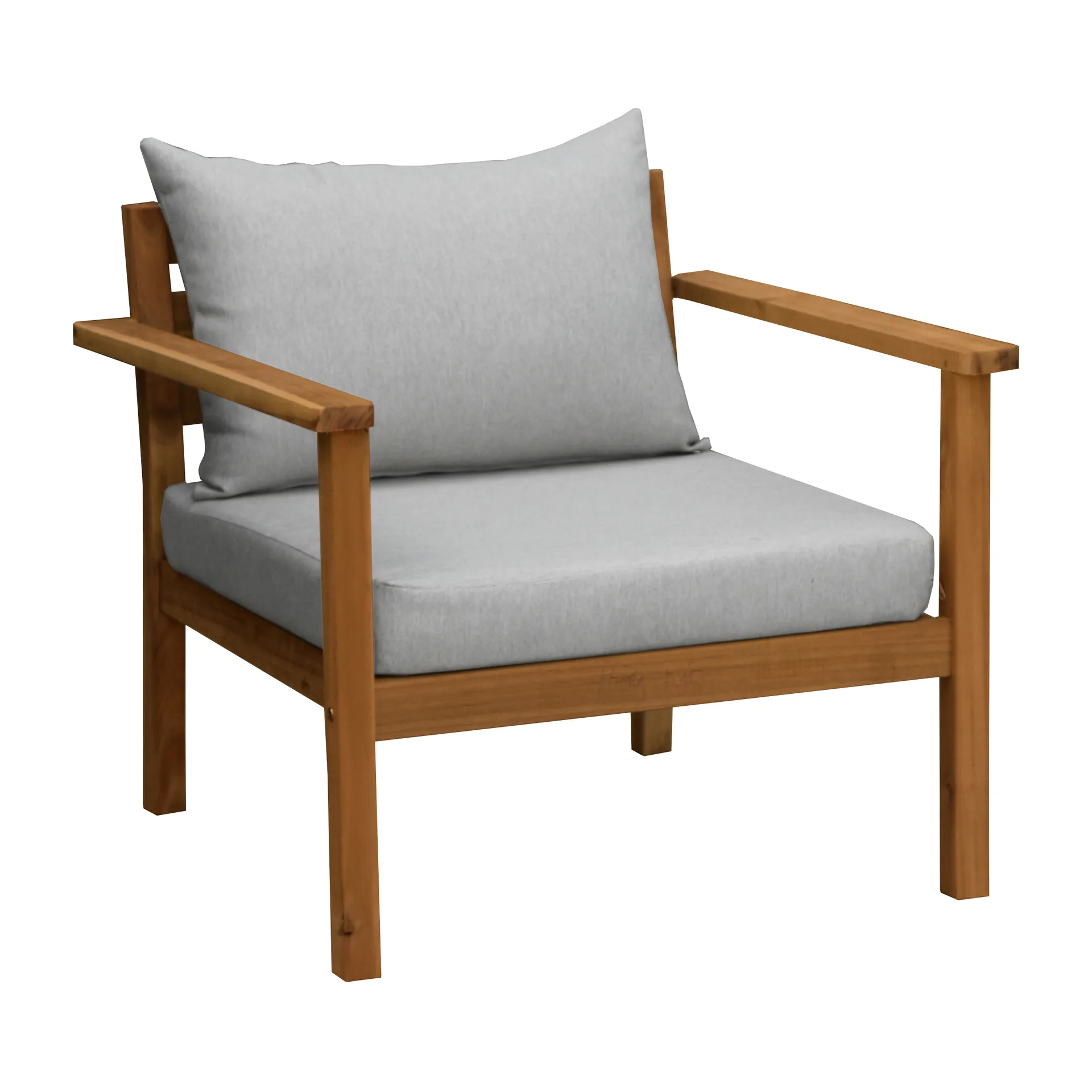 Sillón lounge Stockaryd teak/light grey,  1898