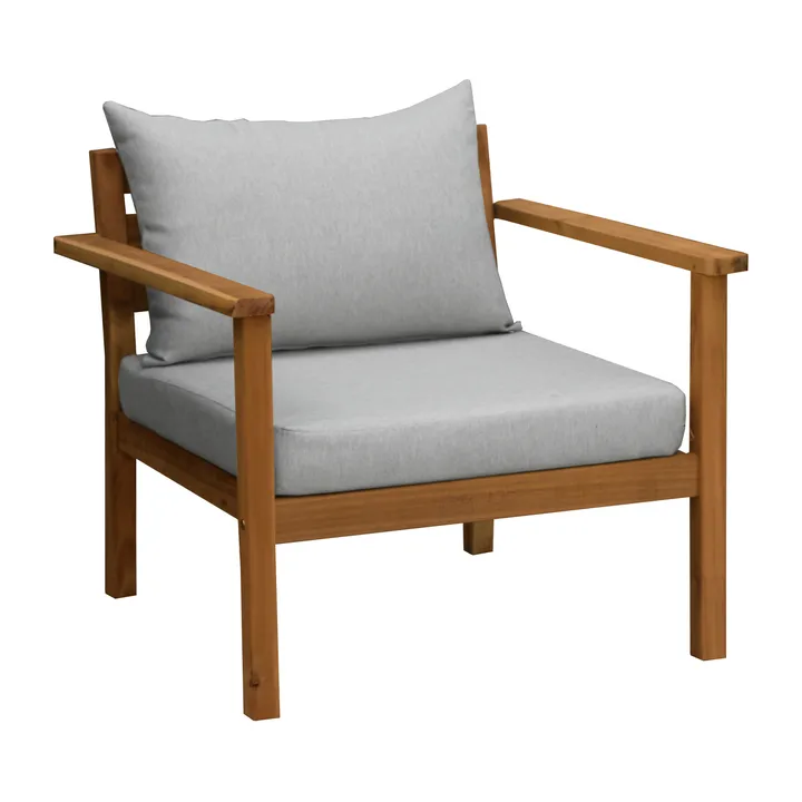 Sillón lounge Stockaryd teak/light grey - 1898