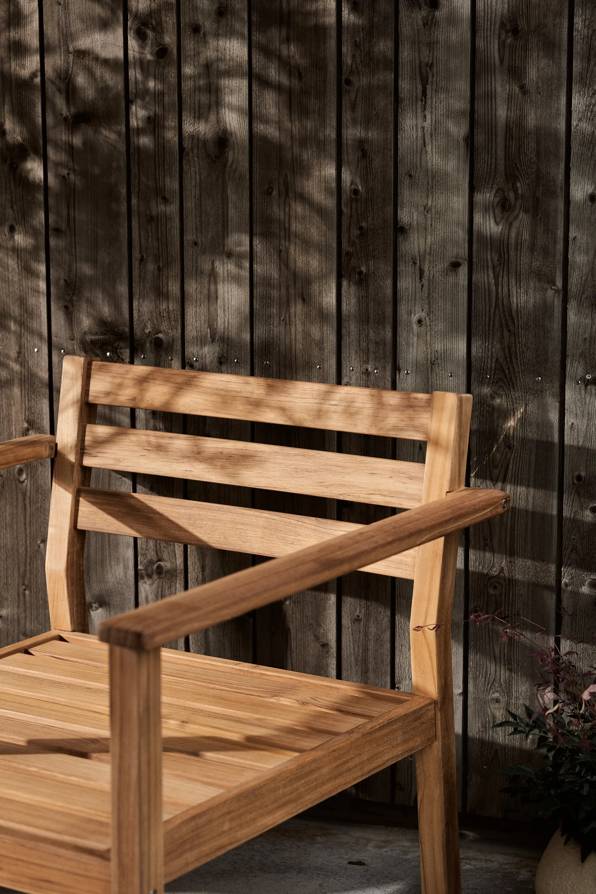 Sillón lounge Stockaryd teak/light grey,  1898
