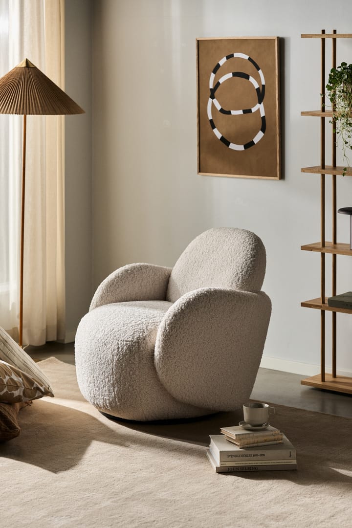 Sillón Mo con función giratoria, Glore white 1898