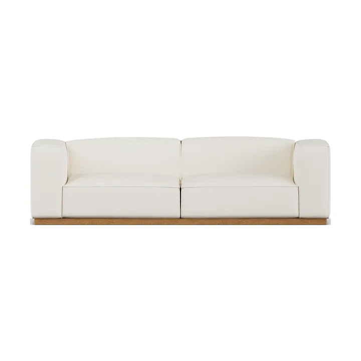Sofá Bergsdal - Jump offwhite 1954-Fresno teñido en roble, 3 plazas - 1898