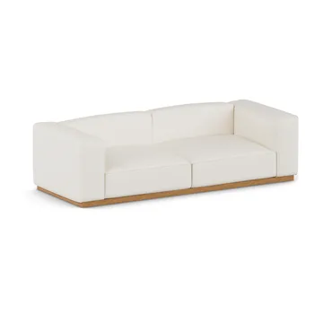 Sofá Bergsdal - Jump offwhite 1954-Fresno teñido en roble, 3 plazas - 1898