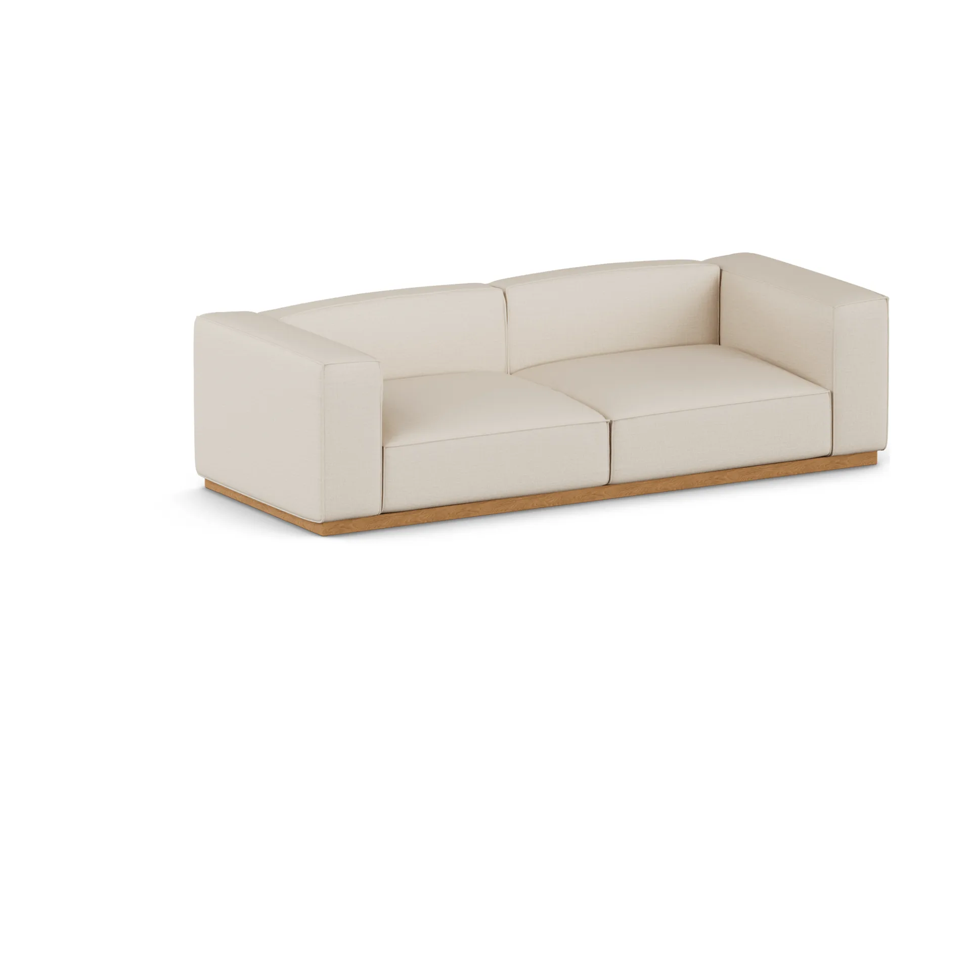 Sofá Bergsdal, Same Beige 6670 roble teñido, 3 plazas 1898