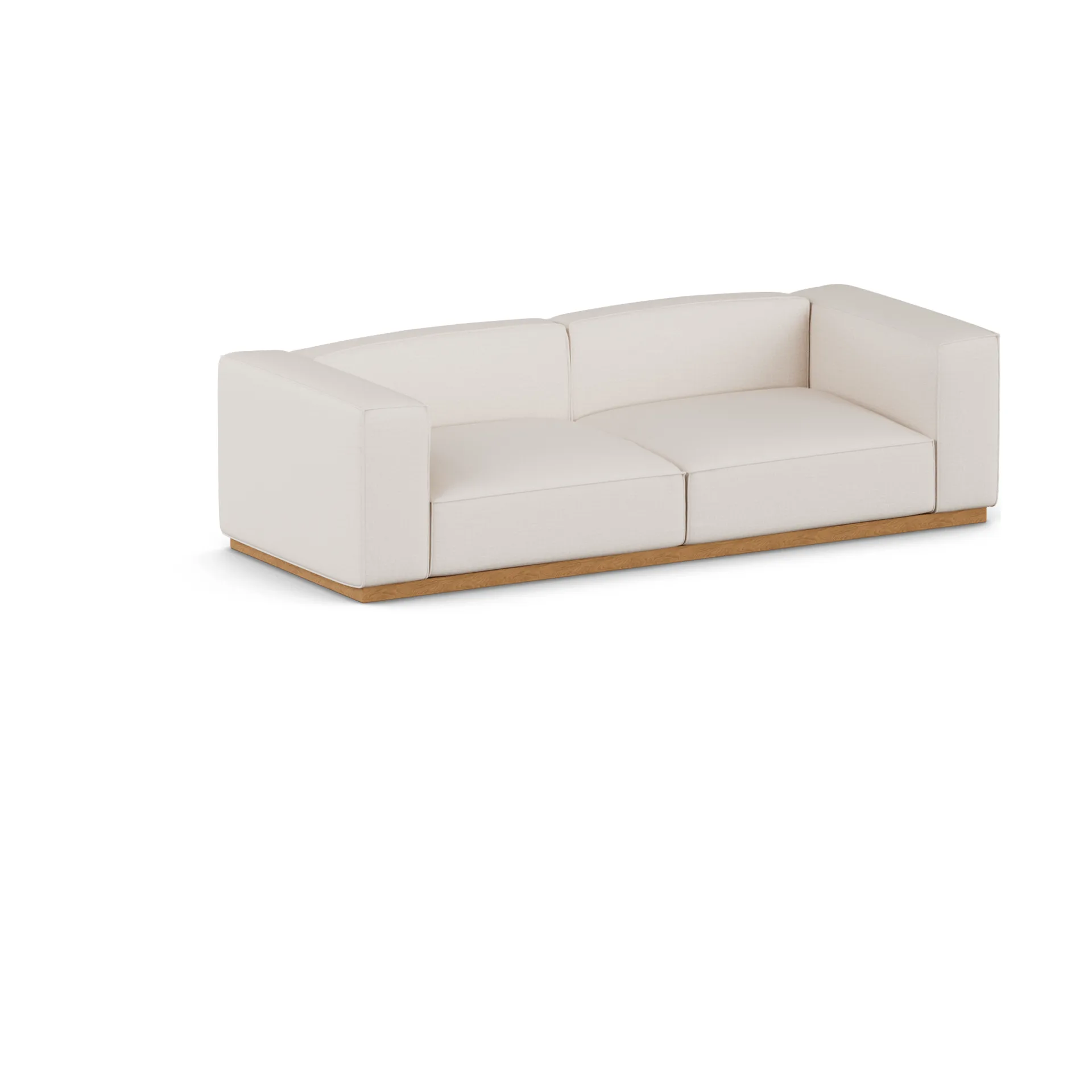 Sofá Bergsdal, Same Off White 6671 roble teñido, 3 plazas 1898