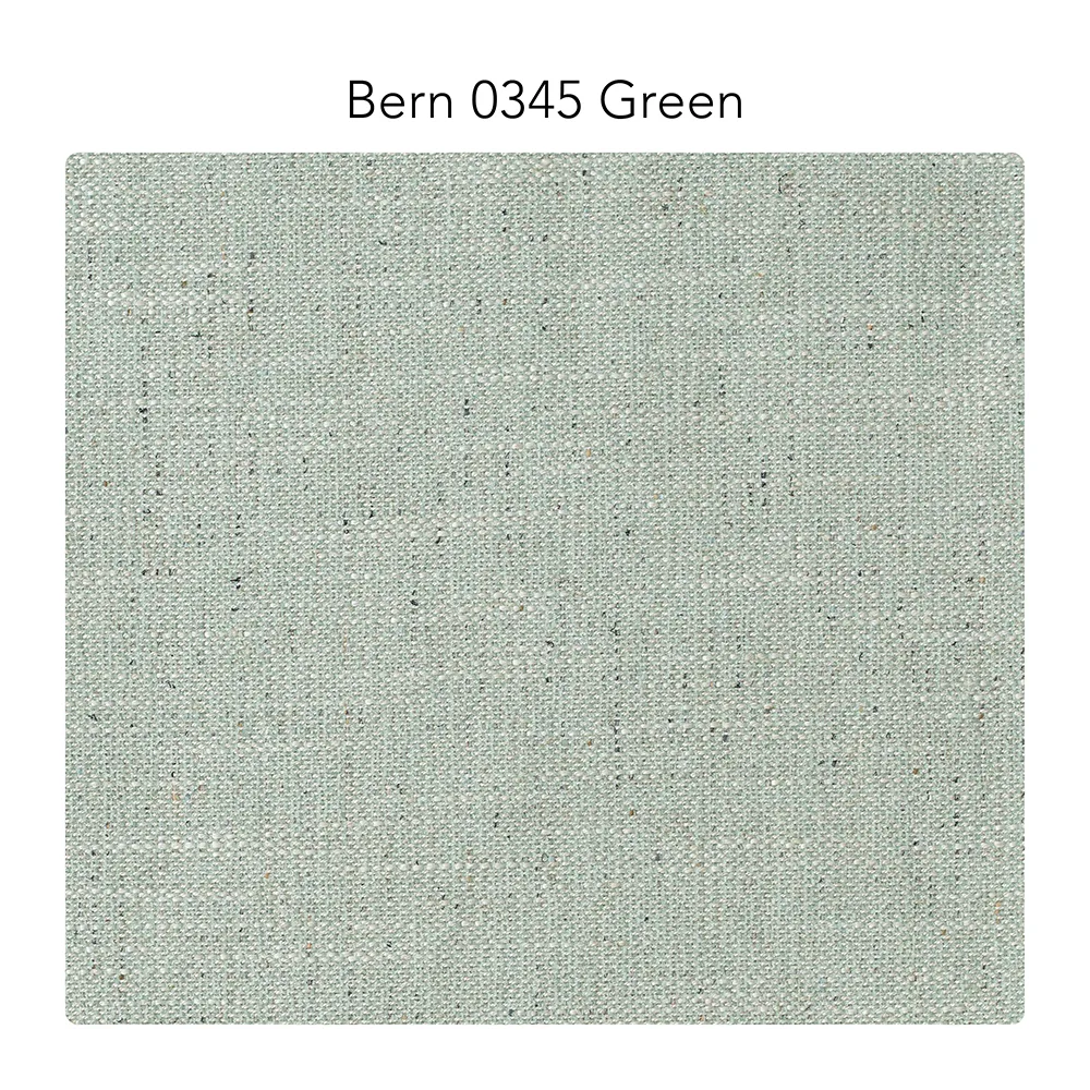 Sofá Bredhult, 3 plazas tela bern 0345 green, patas roble aceitado blanco 1898