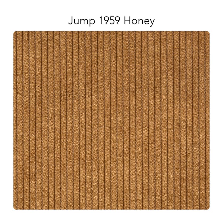 Sofá Bredhult, 3 plazas tela jump 1959 honey, patas roble aceitado blanco 1898
