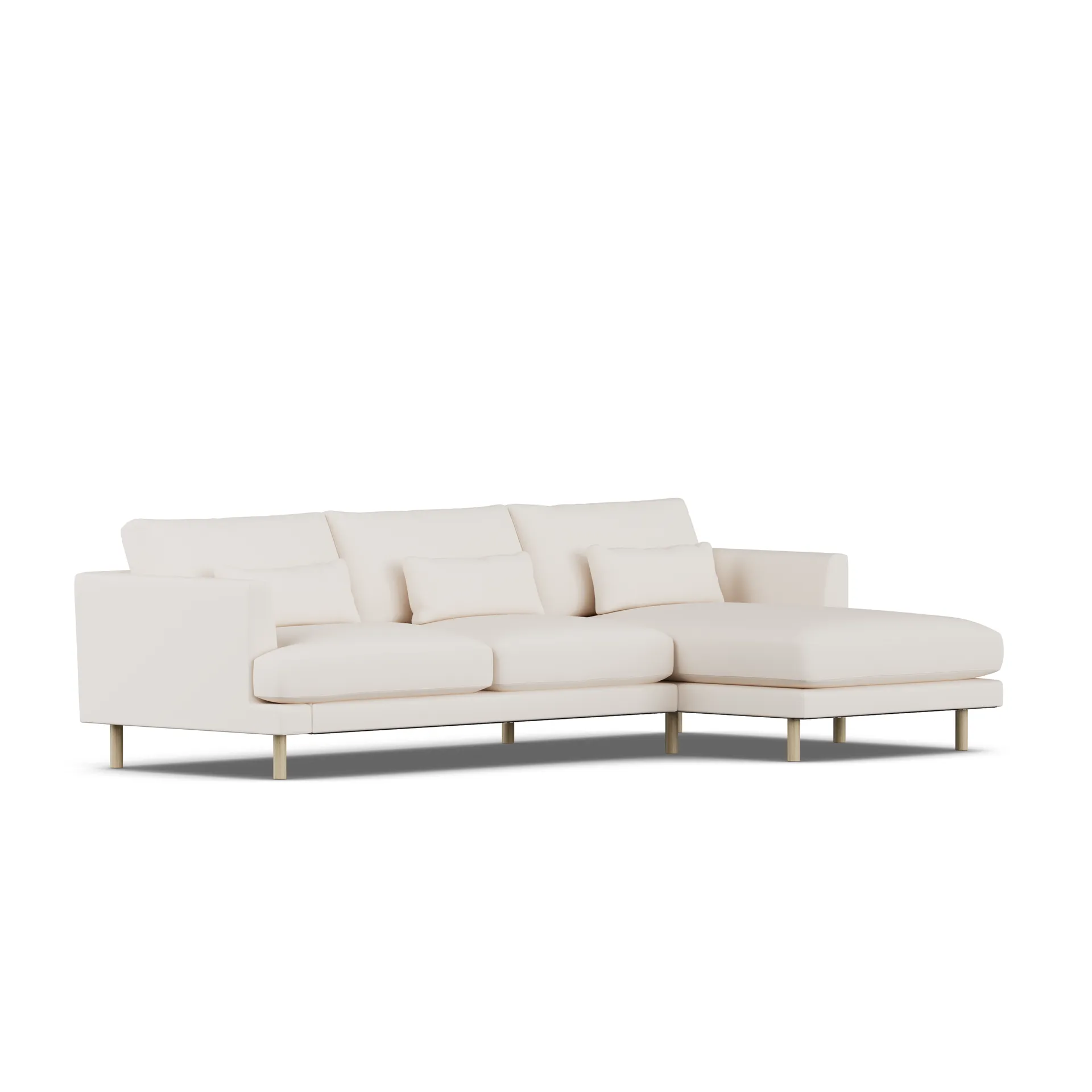 Sofá Bredhult, Caleido Beige 9600-roble blanco aceitado, 2,5 plazas C1 1898