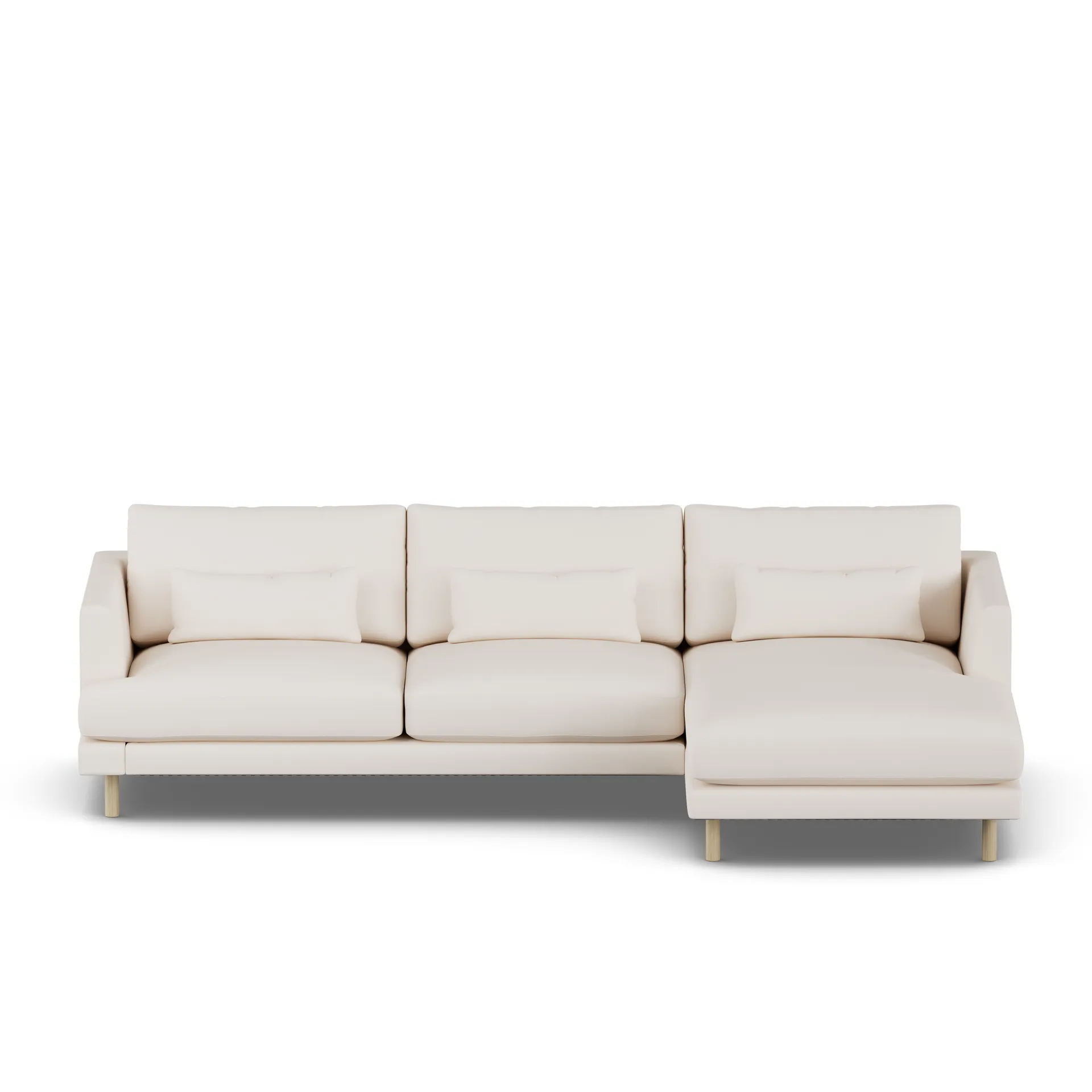 Sofá Bredhult, Caleido Beige 9600-roble blanco aceitado, 2,5 plazas C1 1898