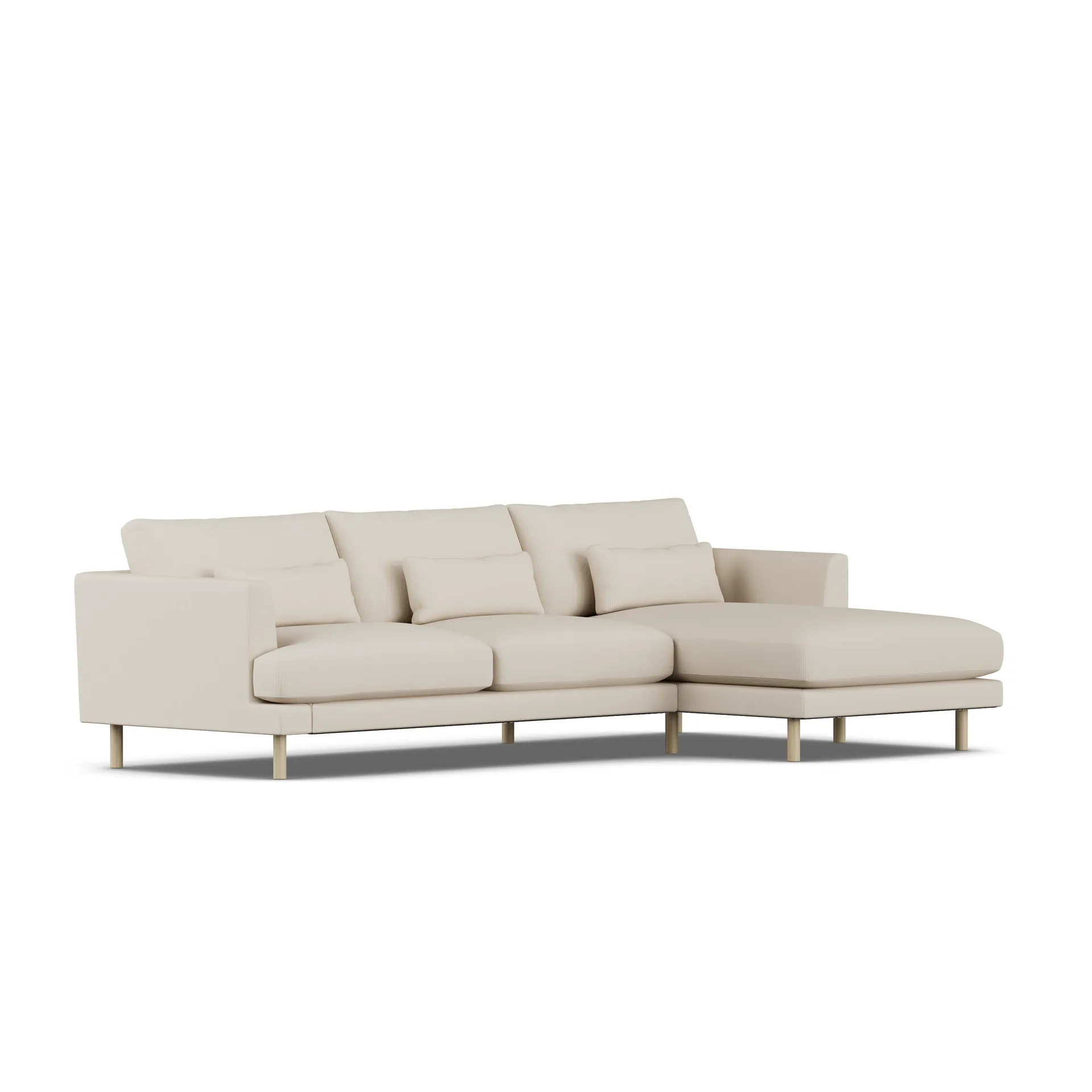 Sofá Bredhult, Jump Beige 1956-roble blanco aceitado, 2,5 plazas C1 1898