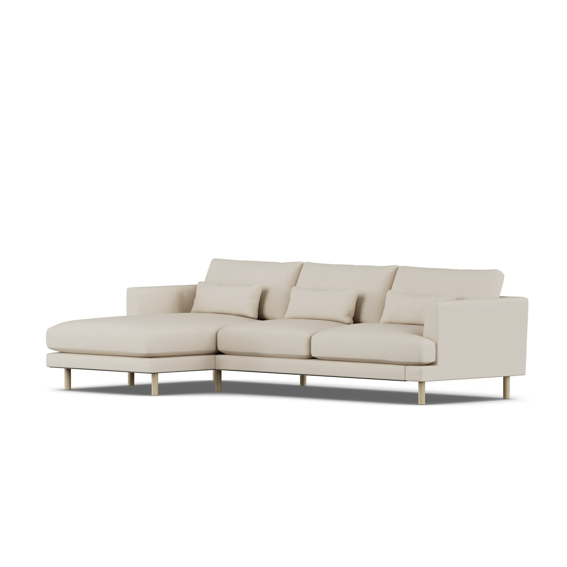 Sofá Bredhult, Jump Beige 1956-roble blanco aceitado, 2,5 plazas C2 1898