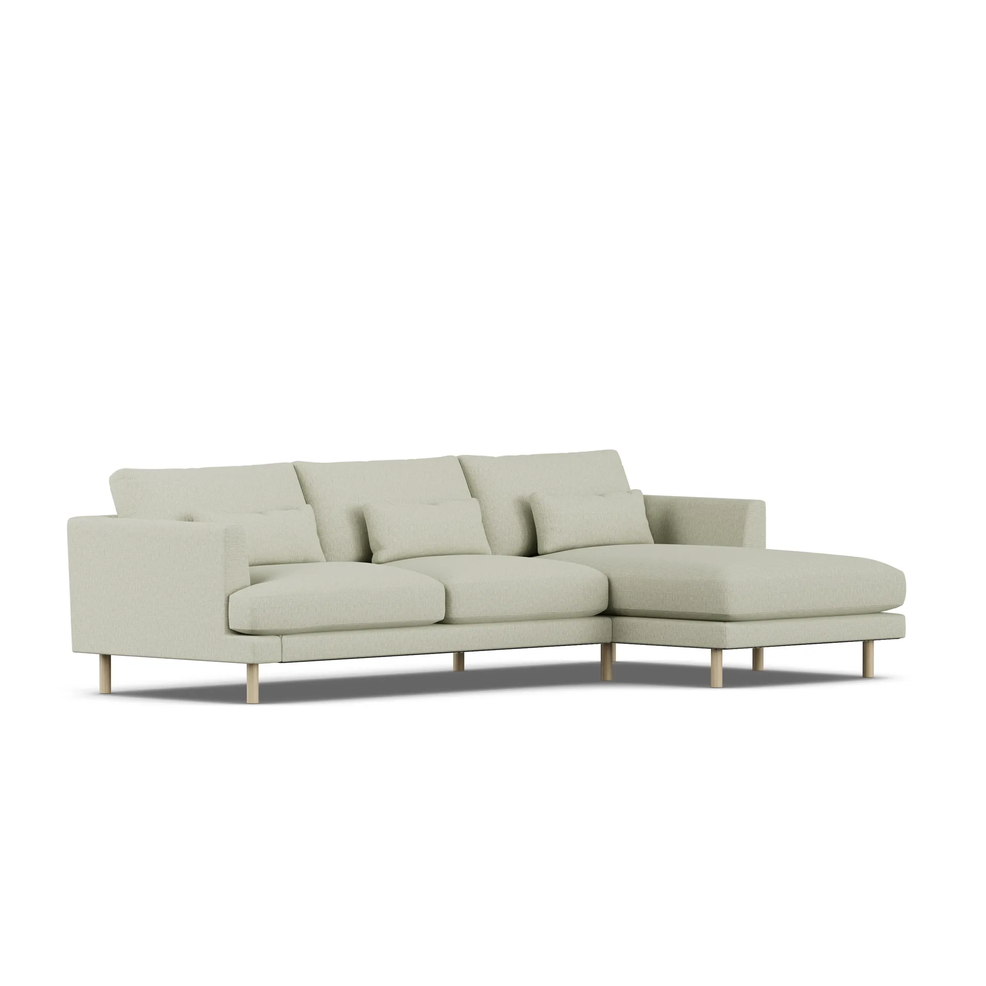 Sofá Bredhult, Luiza Beige 3981-roble blanco aceitado, 2,5 plazas C1 1898