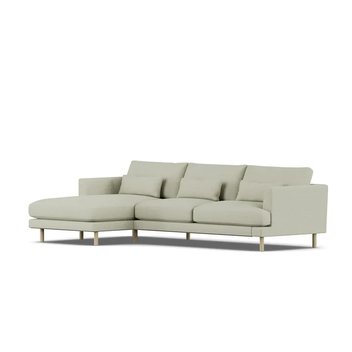 Sofá Bredhult - Luiza Beige 3981-roble blanco aceitado, 2,5 plazas C2 - 1898
