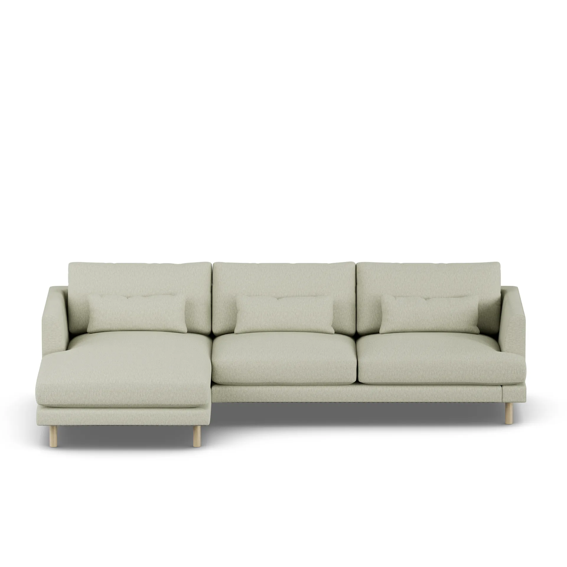 Sofá Bredhult, Luiza Beige 3981-roble blanco aceitado, 2,5 plazas C2 1898