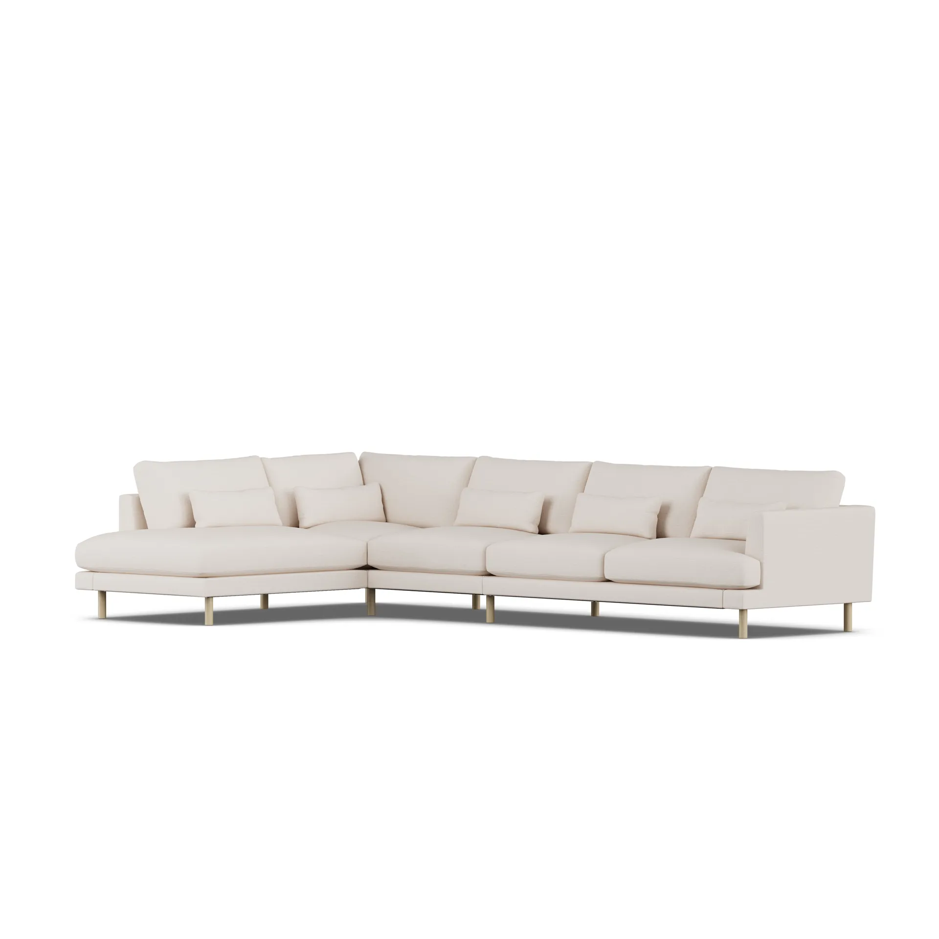 Sofá Bredhult, Same Off White 6671-roble blanco aceitado, 4 plazas B2 1898