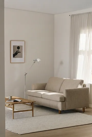 Sofá cama Binga de 2,5 plazas - Bern Beige 0341-fresno teñido en roble - 1898