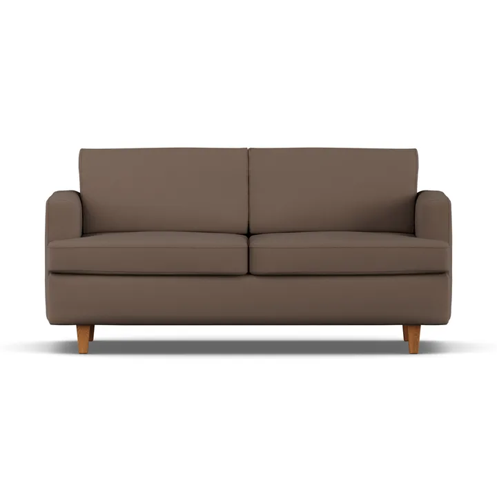 Sofá cama Binga de 2,5 plazas - Jump Brown 1955-fresno teñido en roble - 1898