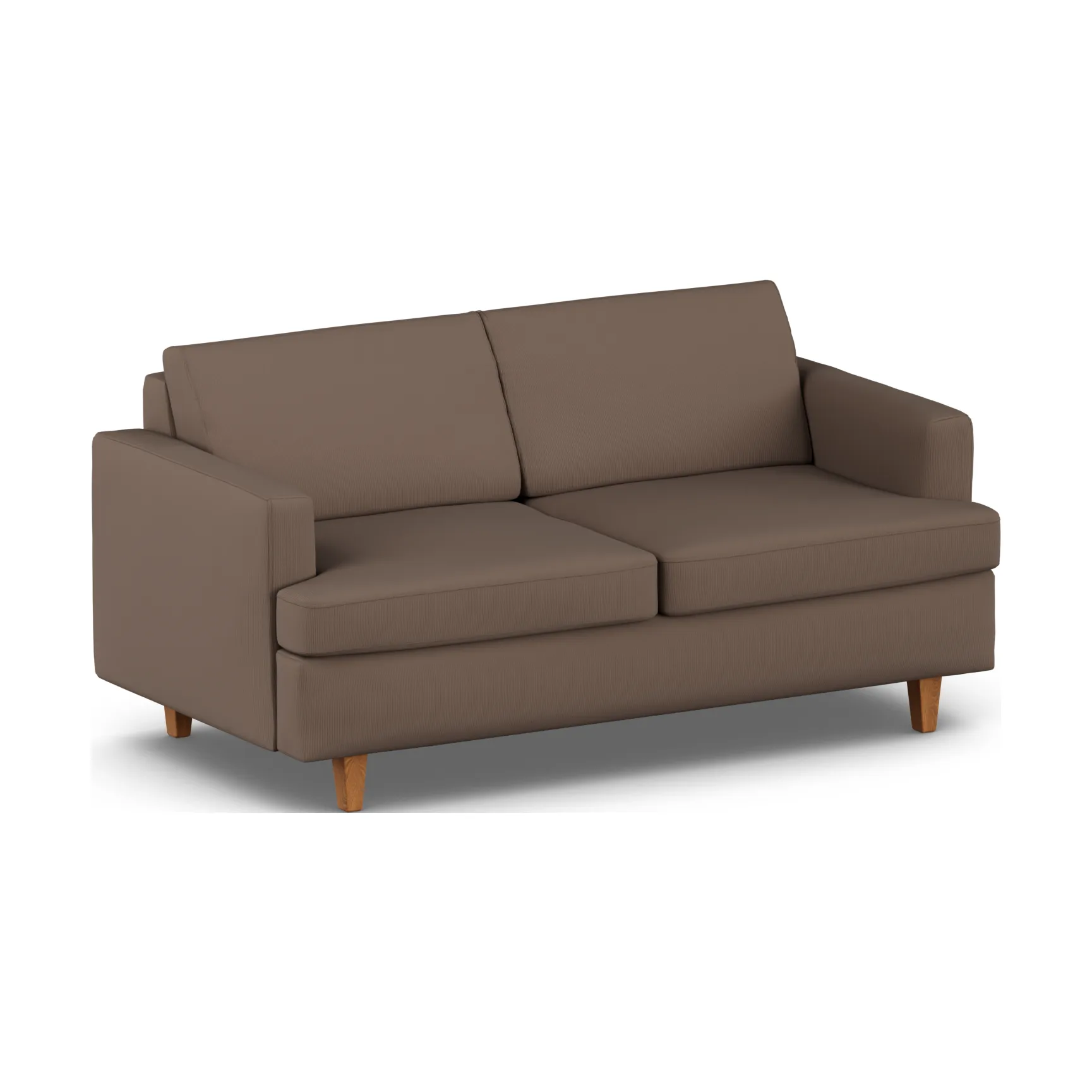Sofá cama Binga de 2,5 plazas, Jump Brown 1955-fresno teñido en roble 1898