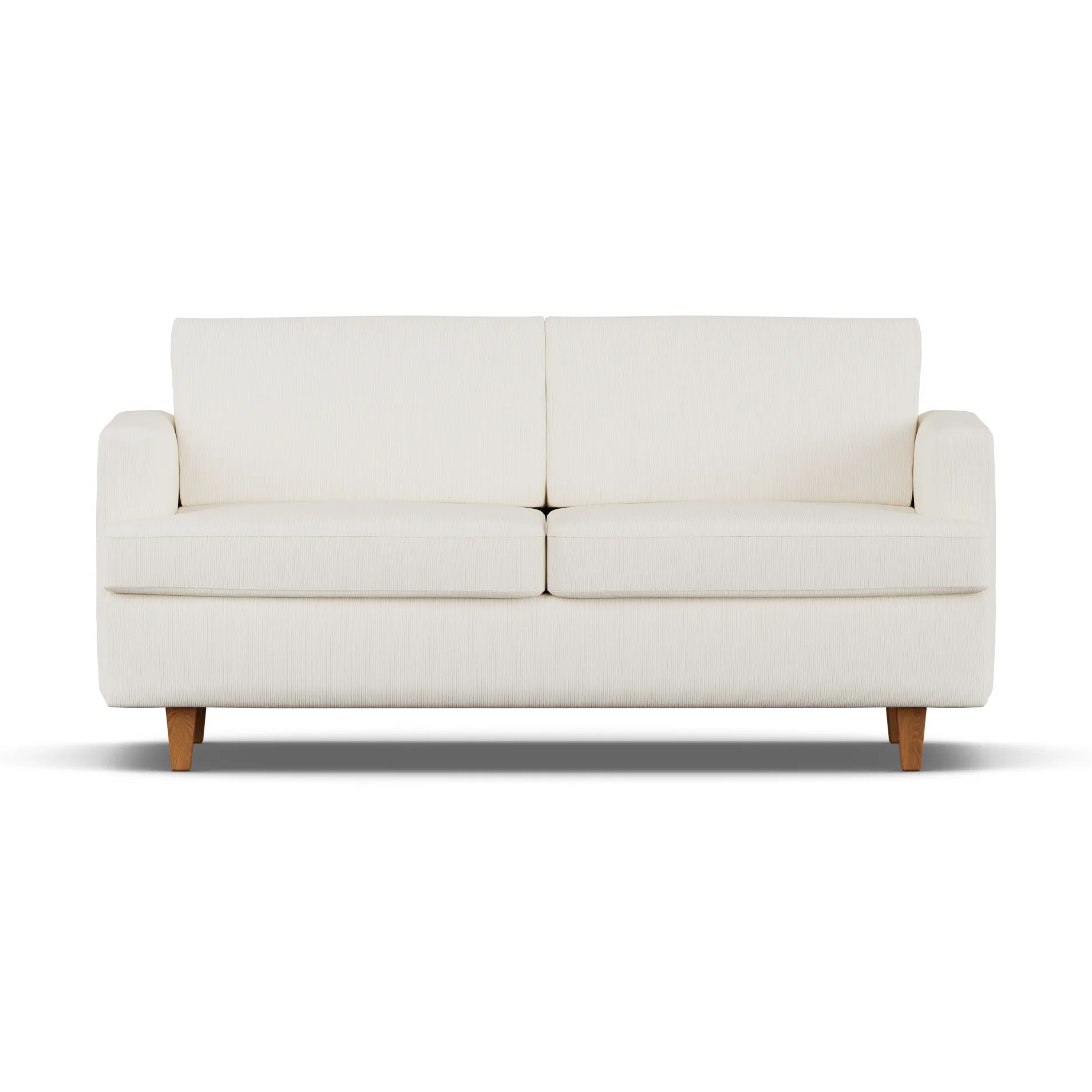 Sofá cama Binga de 2,5 plazas, Jump Off White 1954-fresno teñido en roble 1898