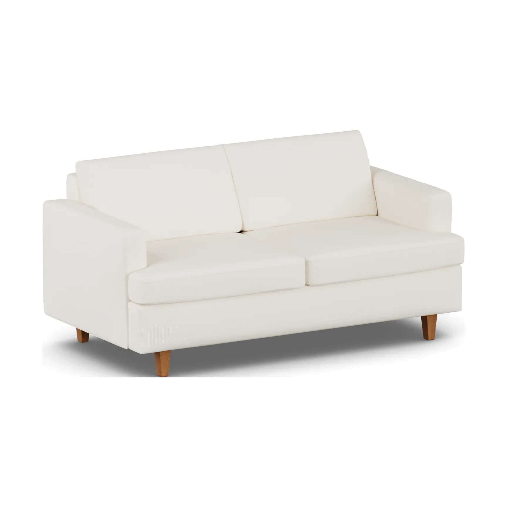 Sofá cama Binga de 2,5 plazas, Jump Off White 1954-fresno teñido en roble 1898