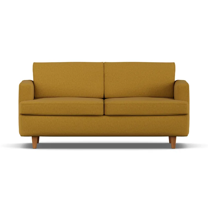 Sofá cama Binga de 2,5 plazas - Luiza Mustard 3972-fresno teñido en roble - 1898