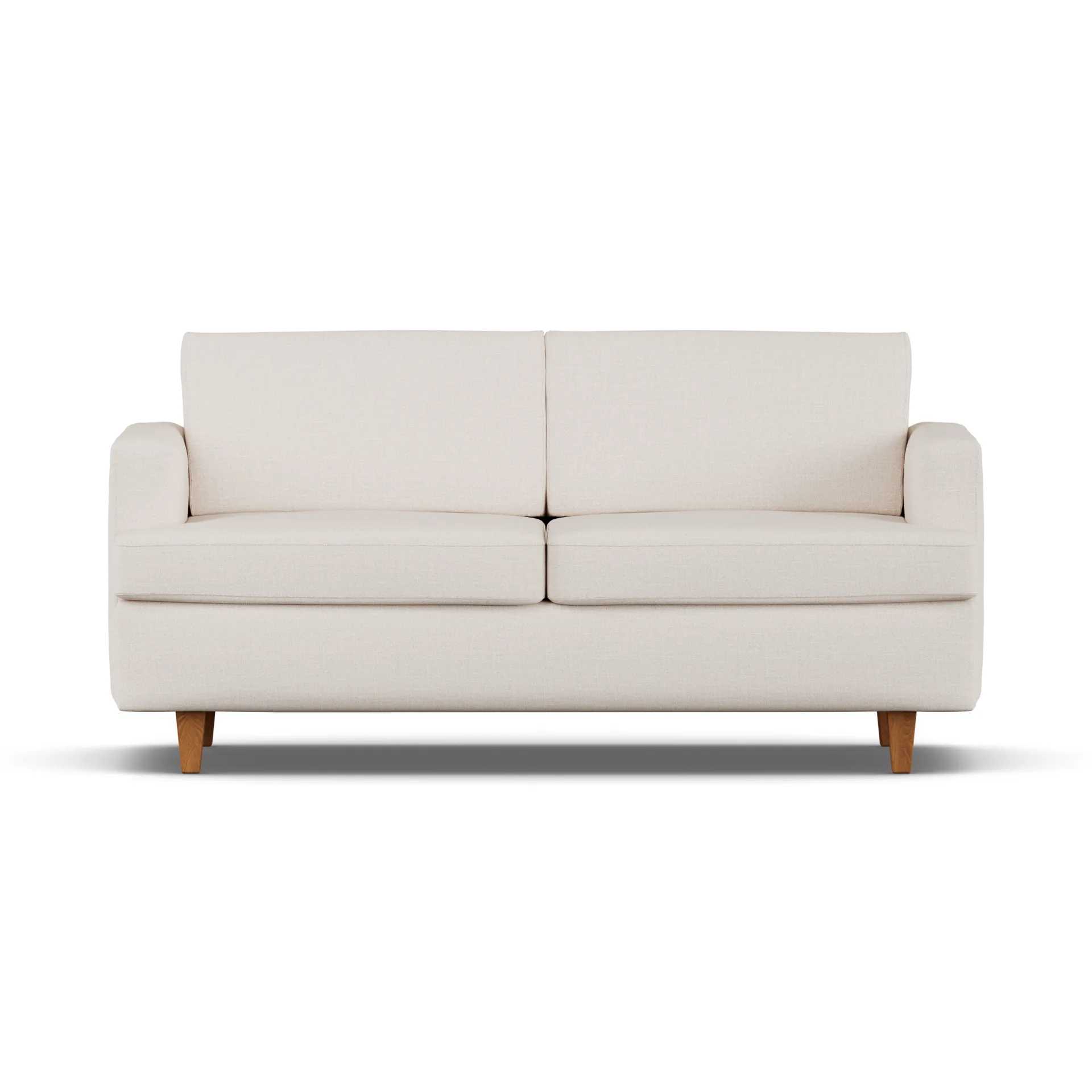 Sofá cama Binga de 2,5 plazas, Same Off White 6671-fresno teñido en roble 1898
