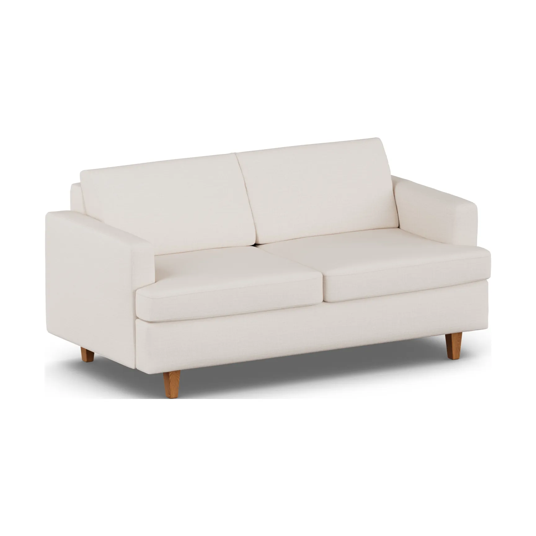 Sofá cama Binga de 2,5 plazas, Same Off White 6671-fresno teñido en roble 1898