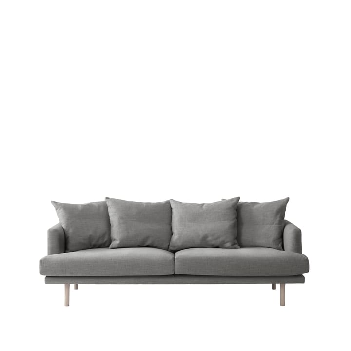 Sofá de 3 plazas Sjövik - Bern 0349 dark grey, patas roble aceitado blanco - 1898