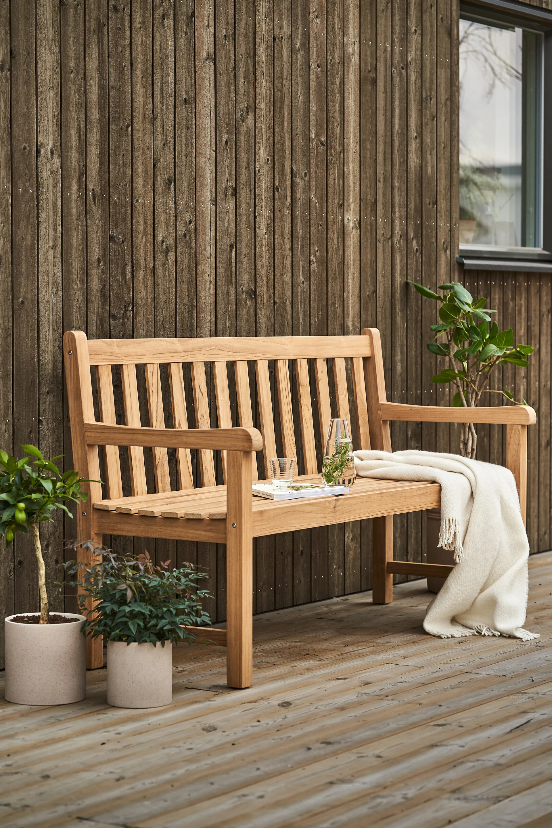 Sofá de jardín Lövhult, Teca 1898