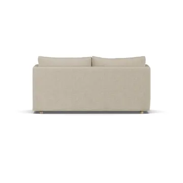 Sofá Linnevik - Bern beige 0341-roble blanco aceitado, 2 plazas, con faldón - 1898