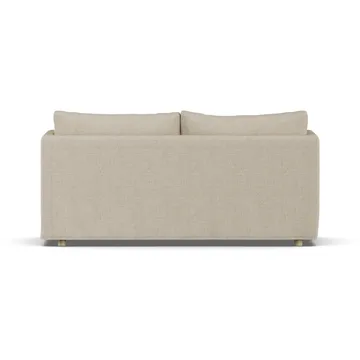 Sofá Linnevik - Bern beige 0341-roble blanco aceitado, 2 plazas, con faldón - 1898