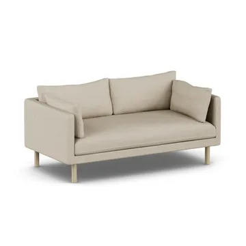 Sofá Linnevik - Bern Beige 0341-roble blanco aceitado, 2 plazas, sin faldón - 1898