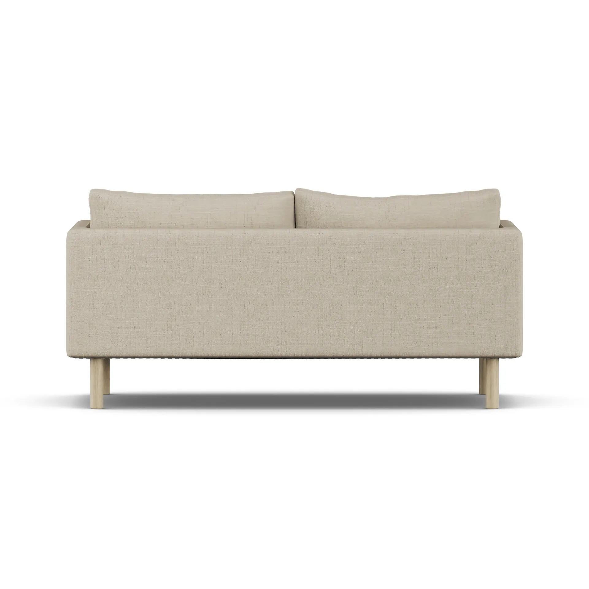 Sofá Linnevik, Bern Beige 0341-roble blanco aceitado, 2 plazas, sin faldón 1898
