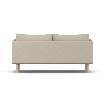 Sofá Linnevik - Bern Beige 0341-roble blanco aceitado, 2 plazas, sin faldón - 1898