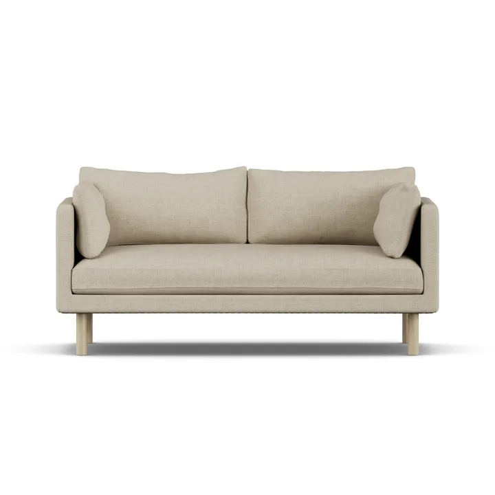 Sofá Linnevik - Bern Beige 0341-roble blanco aceitado, 2 plazas - 1898